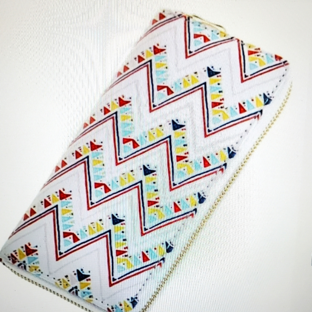 A Girl Thing Multicolor Zigzag Wallet